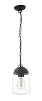 Prekė su pažeista pakuote. Lauko pakabinamas šviestuvas CristalRecord Nera, E27, IP44, juoda sp., 15 cm x 30 - 80 cm