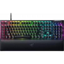 Prekė su pažeista pakuote. Laidinė žaidimų klaviatūra Razer BlackWidow V4 RZ03-04692500-R3R1 Razer Yellow, EN/RU, juoda sp.