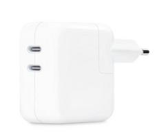 Prekė su pažeista pakuote. Telefono įkroviklis Wooco Dual, USB Type C, balta sp., 50 W