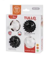 Tullo lavinamieji kamuoliukai kūdikiams 4vnt juodi balti  6-7cm 805