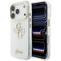 Etui Guess IML 4G Script Metal for iPhone 18 Pro Max / iPhone 17 Pro Max white