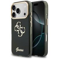 Etui Guess IML 4G Script Metal for iPhone 18 Pro Max / iPhone 17 Pro Max black