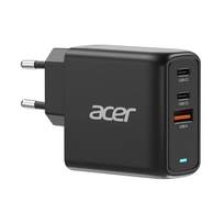 Acer 67W PD GaN Charger, 2 x USB C and 1 x USB A, EU Plug, 100W USB C cable, Retail Pack