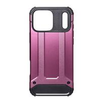 Dėklas, skirtas iPhone 18 Pro Max / 17 Pro Max: Armor, spalva – tamsiai vyšninė