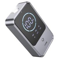 Hoco QS7 išorinė baterija su automobilio užvedimo funkcija, 10000 mAh, 2,4 A, 18 W, metalo pilka
