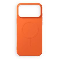 Dėklas, skirtas iPhone 18 Pro Max / 17 Pro Max: Silicone Mag Cover, suderinamas su MagSafe, su didele išpjova, spalva – oranžinė