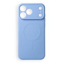 Dėklas, skirtas iPhone 18 Pro Max / 17 Pro Max: Silicone Mag Cover, suderinamas su MagSafe, su kameros apsauga, spalva – šviesiai mėlyna