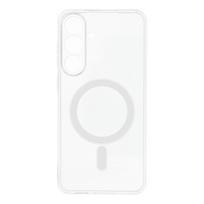 Dėklas, skirtas Samsung S25 FE / S26 FE: Clear Case 2 mm Mag Cover, suderinamas su MagSafe, su kameros apsauga, spalva – skaidri