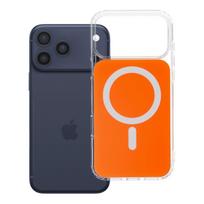 Dėklas, skirtas iPhone 18 Pro Max / 17 Pro Max: Clear Fusion Mag Cover, suderinamas su MagSafe, spalva – Hermes oranžinė
