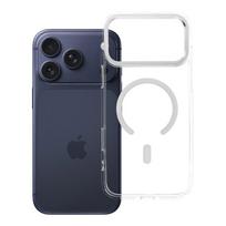Dėklas, skirtas iPhone 18 Pro Max / 17 Pro Max: Frame Clear Hybrid Mag Cover, suderinamas su MagSafe, spalva – skaidri