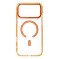 Dėklas, skirtas iPhone 18 Pro Max / 17 Pro Max: Frame Clear Hybrid Mag Cover, suderinamas su MagSafe, spalva – Hermes oranžinė