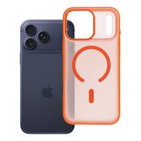 Dėklas, skirtas iPhone 18 Pro Max / 17 Pro Max: Flexline Mag Cover, suderinamas su MagSafe, spalva – oranžinė