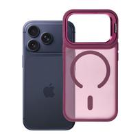 Dėklas, skirtas iPhone 18 Pro Max / 17 Pro Max: Forcell F-Protect Shadow Stand Premium, suderinamas su MagSafe, spalva – tamsiai vyšninė