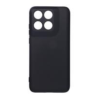 Juodas silikoninis dėklas, skirtas „Motorola Edge 70 Fusion“