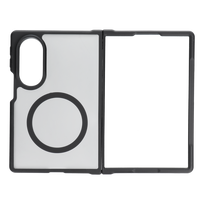 Juodas „4sF-S Acrylic“ dėklas su „MagSafe“ palaikymu, skirtas „Samsung Galaxy Z Fold8“