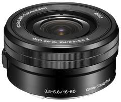 Objektyvas Sony E PZ 16-50mm F3.5-5.6 OSS (Juodas) | (SELP1650/B) - Demonctracinis (Expo), Baltoje Dėžutėje (Baltas Box)
