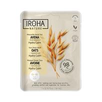 Iroha Oats Hydra Calm Face Sheet Mask Drėkinamasis veido kremas