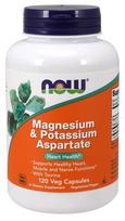 NOW Foods Magnesium & Potassium Aspartate with Taurine - 120 kapsulių