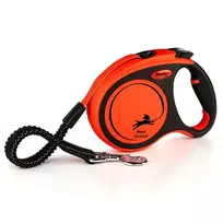 FLEXI pavadėlis šuniui Xtreme M juostinis 5m, oranžinis