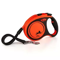 FLEXI pavadėlis šuniui Xtreme L juostinis 5m, oranžinis