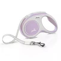 FLEXI pavadėlis šuniui New Comfort S juostinis 5m, rožinis