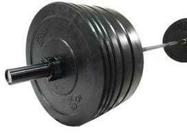 Bumper svarmenų ir štangos komplektas STRONGMAN 120kg