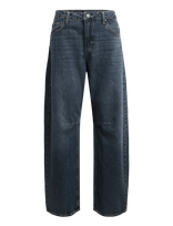 Topshop - Tsbarrel High Rise Denim Jeans Bb - Barrel džinsai - Tamsiai mėlyna