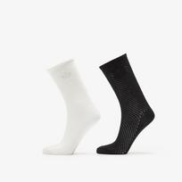 adidas Crochet Crew Socks 2 Pairs Off White/ Black - Dydis L (KD8398 Kojinės)