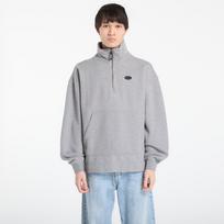 adidas 90S Alternative Sport Half Zip Graphic Fleece Sweatshirt Core Heather - Dydis S (KS6852 Džemperiai)