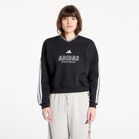 adidas Wmns Tiro Cut 3 Stripes Fleece Sweatshirt Black/ White - Dydis S (JN2673 Džemperiai)