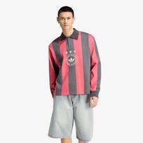 adidas Graphic Long Sleeve Polo Shirt Utility Black/ Cream White - Dydis XXL (KU9189 Marškinėliai)