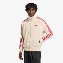 adidas Firebird Track Top Crystal Linen/ Better Scarlet - Dydis XL (KE1643 Džemperiai)