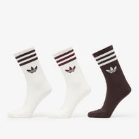 adidas 3-Stripes Crew Socks 3 Pairs Off White/ Aurora Coffee/ Off White - Dydis M (KD8253 Kojinės)