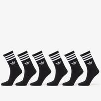 adidas 3-Stripes Crew Socks 6 Pairs Black - Dydis XL (JV7411 Kojinės)