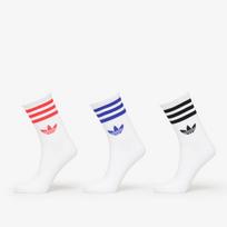 adidas 3-Stripes Crew Socks 3-Pack White/ Black/ Clear Pink - Dydis L (JV7404 Kojinės)