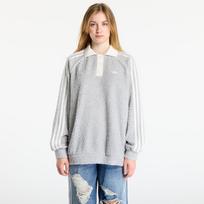 adidas Boucle Oversized Polo Crew Grey Two - Dydis XS (KS7791 Džemperiai)
