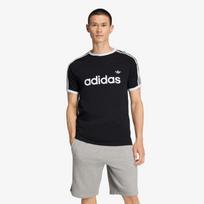 adidas 3-Stripes Slim Ringer T-Shirt Black - Dydis L (KF0417 Marškinėliai)
