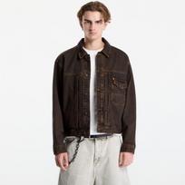Vans Check 5 Denim Trucker Jacket Black/ Vintage Cocoa - Dydis M (VN000UB4HTP1 Striukės)