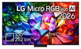 LG 100MRGB96B3 100 colių LG Micro RGB evo AI MRGB96 4K išmanusis televizorius (2026)