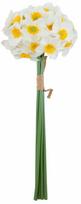 Dirbtinių gėlių puokštė, narcizai Home4you Flowerly, balta sp., 40 cm