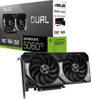 Prekė su pažeista pakuote. Vaizdo plokštė Asus GeForce RTX 5060 Ti DUAL OC, 16GB, GDDR7