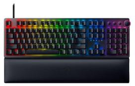 Prekė su pažeista pakuote. Laidinė žaidimų klaviatūra Razer Huntsman V2 Razer Purple, DE, juoda sp.