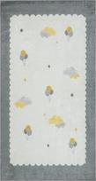 Prekė su pažeista pakuote. Kilimas vidaus DA-05, geltona sp./pelenų sp., 150 cm x 80 cm
