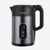 Prekė su pažeista pakuote. Elektrinis virdulys Lovio LVSEK001, 1.5 l, sidabro sp./juoda sp.