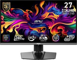 Prekė su pažeista pakuote. Monitorius MSI MPG 272URX, QD-OLED, 240 Hz, 4K UHD, 26.5"