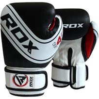 Prekė su pažeista pakuote. Bokso pirštinės RDX JBG 4 B-6oz, balta sp./juoda sp., 6 oz
