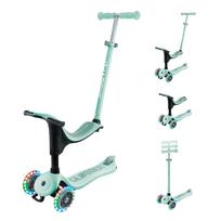 Prekė su pažeista pakuote. Vaikiškas paspirtukas Globber Go Up Sporty Lights V2, mėtinė (mint) sp.