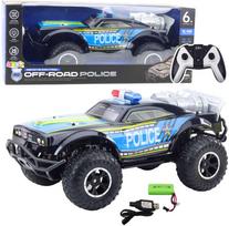 Lean Toys Nuotoliniu būdu valdomas visureigis policijos automobilis 1:8