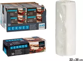 Leknes Apsauginis maisto įvyniojimas Polietilenas Agapė ant stalo pastatomas meniu Atvirukas su paaiškinimais (40 pcs)