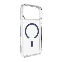 Puro Lite Mag TPU+PC Dėklas su MagSafe palaikymu iPhone 17 Pro - Skaidrus su mėlynu žiedu